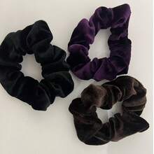 3/4pcs Girls Hair Accessories Headwear Simple Elegant Premium Scrunchies Suitable For Daily Use Ponytail Hair Ties Elastics Rubber Bands - Multicolor - View 4