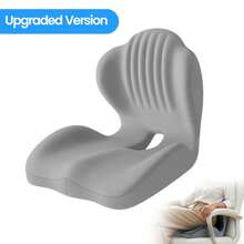 Un cojín ergonómico de espuma viscoelástica que ofrece soporte para la espalda y cuenta con un diseño transpirable con centro hueco.Brinda un soporte cómodo al permanecer sentado durante periodos prolongados y adecuado para sillas de oficina, asientos de automóvil y uso doméstico; diseñado tanto para hombres c - Misterioso negro - Ver 13