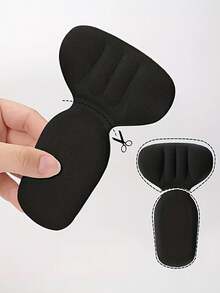 4pcs Women's T-Shaped Foam Soft Heel Pads Self-Adhesive Adjustable Half-Size Inserts For High Heels - B - View 10