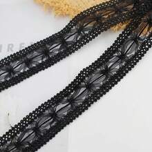 Vestido de Mujer con Cadena Decorativa en la Cintura, Trenzado de Encaje y Cuerda de Algodón - B - Ver 4