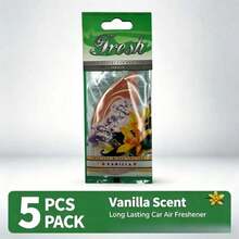 Car Air Freshener Natural Scented Tea Paper Auto Hanging Vanilla Perfume Fragrance Leaf Shape Car Accessories Interior - Gresh - View 26