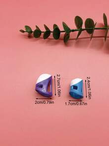 2pcs Silicone Thimble Finger Protector Set, Dual Size Non-Slip Quilted Fingertip Grip Sewing Accessories, Suitable For Home Clothing Repair And Daily DIY Craft Projects - Silicone Finger Sleeves - View 12