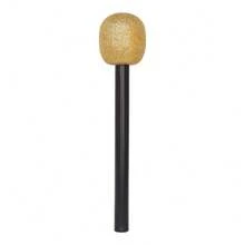 Glamorous Shiny Microphone Prop, Silver And Gold Plastic Singing Microphone, Suitable For Pop Star Role Play, Disco Stage Party, Halloween Costume Gift - Multicolor - View 12