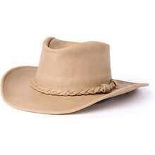 Sombrero de cuero Minnetonka para hombre, modelo Outback - Bronceado - Ver 8