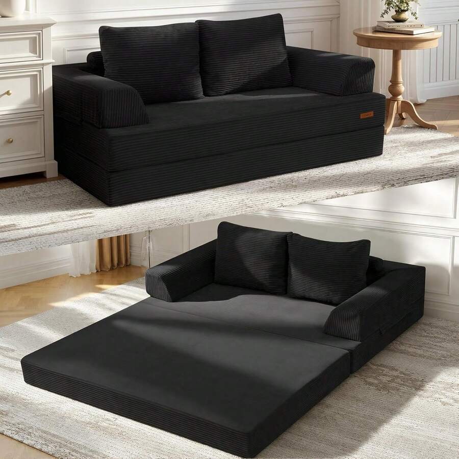 COMAX Sofá cama plegable futón - Verde - Ver 1