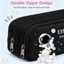 Cartoon Astronaut Großkapazität Japanischer Stil Federmäppchen, Neue Schreibwaren Aufbewahrungsbox, Bleistiftetui, Make-up Organizer Tasche, Multifunktionale Schreibwaren Tasche, Kosmetik Aufbewahrungstasche, Schulanfang Federmäppchen, Schulanfang - Mehrfarbig - Übersicht 2