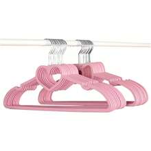 Colgador de pared 10/15/20 piezas, colgador de ropa, colgador de ropa con diseño de corazón en ABS para adultos y niños, accesorios para colgar ropa (Color: Tamaño: 15 piezas) (10 piezas) - 1 - Ver 2
