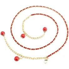 Cinturón Decorativo Delgado para Mujer con Cadena Ajustable y Gancho Metálico - Un color - Ver 6