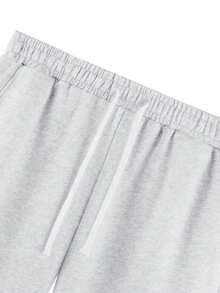 Men's Plus Size Casual 7-Inch Shorts With Drawstring And Side Pockets, Loose And Comfortable, Suitable For Outdoor Hiking And Daily Use - Light Grey - View 3