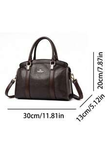 KAIDIFEINIROO Vintage Large Capacity Women's Boston Tote Bag 2026 Spring Autumn Winter Fashion Shoulder Crossbody Commuter Handbag - Brown - View 5