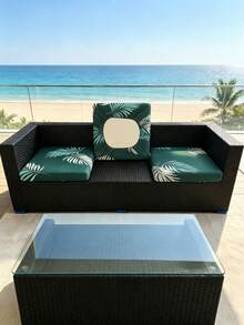 1PC/2PC/6PC/8pcs/10pcs/14PC Sofa Cushion Cover, Printed Floral Pattern, Rich Colors, Maillard Green, Outdoor Cushion Cover, Anti-Dirt, Anti-Dust, Decorative Sofa Outdoor Cushion Cover, Milk Silk Fabric, Non-Slip, Elastic, Spring Summer Autumn Winter All Season - Multicolor - View 6