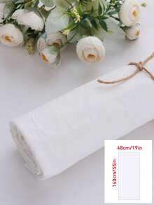 1pc 100% Pure Cotton Faux Linen Fabric, Pre-Cut Size 48cm * 140cm (19in * 55in), DIY Sewing Fabric, Soft And Comfortable Suitable For Spring/Summer Fashion, Applicable For Embroidery, Clothing Making, Home Decor (Sofa, Pillow, Tablecloth, Etc.) - Washed Cotton Crepe - View 15