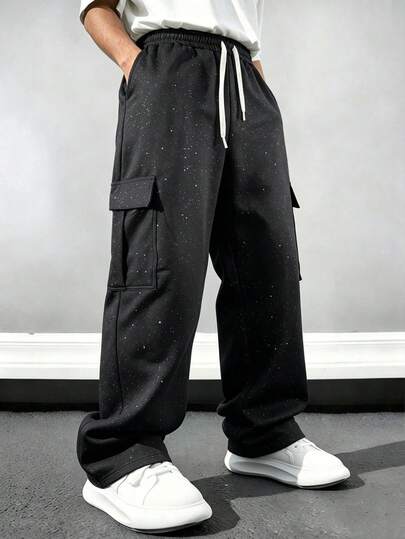 1pc Men's Loose Fit Casual Pants, Versatile Streetwear Joggers For Outdoor, Sports, Fitness, Running, Suitable For Spring, Autumn And Summer