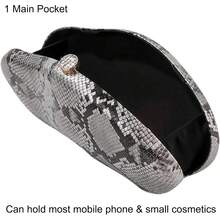 Women Bag Sets - A Pu Snake Silver - View 4