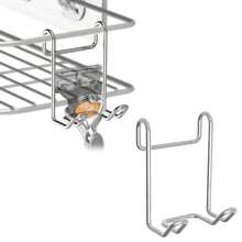 Shower Basket Shelf Hook, Hanging Accessory, Suitable For Wall-Mounted Shower Basket, Can Store Washcloth, Razor, Body Brush And Other Items, Compatible With... - View 1