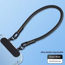 Adjustable Wrist Phone Lanyard, 360° Anti-Tangle Universal Phone Lanyard, 2026 New Model With Fixed Fabric Clip Anti-Loss Anti-Drop Self-Locking Rope, Suitable For Outdoor Hiking, Travel, Sports Phone Accessories, Smartphone Accessories - Multi-color - Double Earring Wristband - View 13