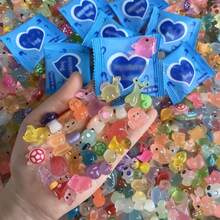 Bolsas Sorpresa Brillantes 50/100 piezas - Figuras de Animales de Dibujos Animados, Diseño Único Sin Temporada - Recuerdos de Fiesta de Plástico Empacados Individualmente, Adecuados para Micro Paisajes, Acuarios, Joyería DIY, Manualidades y Decoración de Casas de Muñecas - Multicolor - Ver 6