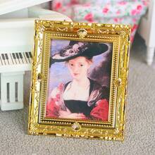 1 Buah Bingkai Model Lukisan Minyak Miniatur, Cocok untuk Diorama Miniatur DIY, Mural, dan Model Furnitur untuk Ruang Tamu dan Kamar Tidur - 1PC - View 14