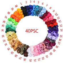40/30/20pcs/Set Multi-Color Minimalist Satin Headbands, Including Various Colors, Achieving An Ultimate Atmosphere, Low-Key And Elegant, Sweet And Soft, Full Of Vitality And Casual, Minimalist Style Fashion Hair Accessories - Suitable For Girls And Teenagers To Wear, Perfect For Daily Wear, School, Vacation, Commuting, Photography And Other Occasions. - Multicolor - View 8