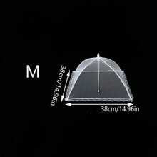 1pc Foldable White Mosquito/Insect Net Tent - Removable & Washable Mesh Tent, Suitable For Camping/Restaurant Style Vegetable Table - Multicolor - View 16
