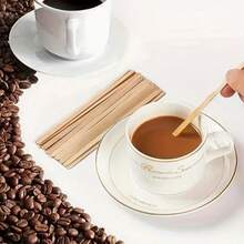 Coffee Stir Sticks 14 Cm/5.5 Inches Disposable Beverage Stir Sticks, Round-Headed Design, Suitable For Coffee, Tea, Hot Chocolate, Coffee Bar Supplies, Hot And Cold Drinks, Coffee Bar Accessories. - Multicolor - View 2