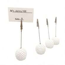 4-Pack White Golf Seat Clip, Sports Series Card Clip, Note Clip, Wedding Supplies - White 01 - View 12