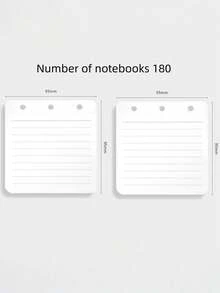 1 buah Buku Catatan Genggam Portabel dengan Halaman Lepas, Halaman Dalam Dapat Diganti, Sampul PU Minimalis dan Modis, Klip Logam Kokoh, Praktis untuk Mencatat Inspirasi dan Tugas Kapan Saja, Perlengkapan Sekolah - Notebook portabel seukuran telapak tangan - View 4