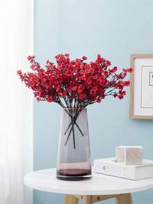8/4/2/1pc Burgundy Artificial Baby's Breath Silk Flower Bouquet, Suitable For Wedding, Bridal Party, Home DIY Floral Decor, Spring/Summer Party Decoration, Outdoor Garden, Indoor Fireplace, Porch Decor, Wedding, Party DIY Floral Decor, Gift, Mother's Day/DIY Wreath/Wedding Backdrop Decor - Burgundy - View 7