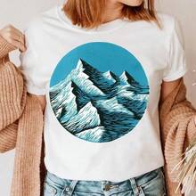 Women's Short Sleeve Creative Geometric Print Round Neck T-Shirt Harajuku Tops - Black - View 11