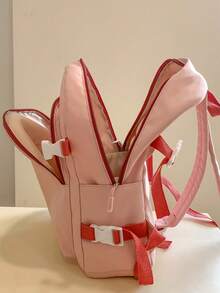 Korean Ins Style Colorblock Backpack, Suitable For Teenage Girls, Waterproof, Multi-Functional, Suitable For Daily Commute, School And Casual Wear - Multicolor - View 7