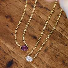 Kendra Scott - Collar con colgante de Cailin, joyería de moda para mujer - ORO - vidrio VERDE - Ver 4