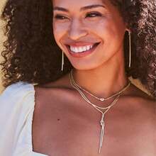 Kendra Scott - Collar con colgante de Cailin, joyería de moda para mujer - ORO - vidrio VERDE - Ver 3
