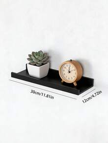 1pc White Wall-Mounted Floating Shelf For Kitchen, No-Drill Installation, Dedicated Storage For Kitchen Seasoning Jars / Dry Food Sealed Containers / Coffee Utensils! Nail-Free, No-Trace, For Tile Walls, Easy And Quick Installation, Thickened And Widened Board With Strong Load-Bearing Capacity, Moisture-Proof And Oil-Resistant, Easily Organize Oil, Salt, Sauce, Vinegar Bottles, Dry Food Jars, Kitchen Tools, Say Goodbye To Cluttered Countertops - View 17