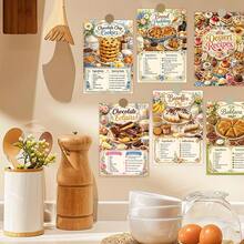 20 Vintage Dessert Recipe Postcards - Classic Dessert Recipe Cards With Detailed Ingredients And Steps, Dessert Recipe Wall Collage Decor Set, Home Kitchen Decoration, Gift For Baking Enthusiasts - B - View 5