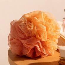 Dual Color Bath Sponge Set Soft Mesh Shower Pouf Exfoliating Body Scrubber With Hanging Tape For Home Bathroom Spa Accessories - Two-color Bath Bomb - View 11