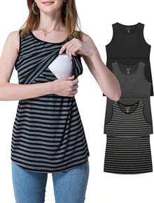 Gris/Negro/Raya (3 PAQUETES)