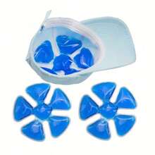 1/2pcs Reusable Helmet And Hat Cooling Gel Packs - Portable Head Cooling Pads, Plastic Material, Suitable For Sports, Outdoor Activities And Summer Sun Protection, Summer Cooling, Beach, Travel - Multicolor - View 1