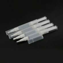 3ml Transparent Rotating Pen, Empty Nail Polish Pen With Brush, Cosmetic Lip Gloss Container Applicator - Clear - View 6