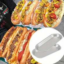 5/10pcs French Hot Dog Bread Mold - Open Long Tray, Hard Anodized Aluminum Durable, Non-Stick Easy Release, French Bread Mold, Perfect For Pita Bread, Ideal For Christmas, Eid, Ramadan, Halloween, Mother's Day And Daily Baking - Baking Tray - View 12