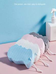 Exfoliating Body Scrub Set - Gentle Painless Bath Sponge And Towel, Professional Body Brush, Foaming Net And Bath Brush, Unisex Dead Skin Removal And Rough Skin Massager, Bathroom Tools And Bath Accessories, Christmas Gift - Multicolor - View 10