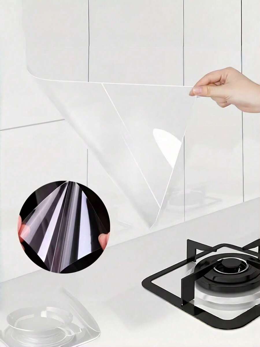 Transparent Oil-Proof Protective Film, Electrostatic Adsorption Removable, Suitable For Cabinet And Wall Covering |Wallpaper,Kitchen Sticker,Wall Stickers Washable Wallpaper, Very Suitable For Countertops/Desks, Seamless Covering Material