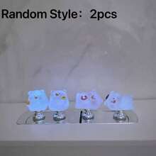 1/2Pcs Random Halloween Toilet Flush Buttons, Cute Ghost Pumpkin Witch Decorative Toilet Press Knob, Nail Friendly Bathroom Tank Accessories - Multicolor - View 13