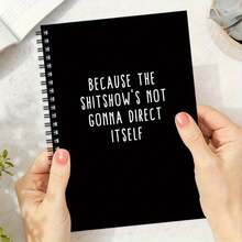 1pc Spiral Notebook, Suitable For Note-Taking, Humorous Notebook Makes You Look Busy In Meetings, Perfect As A Gift For Family And Friends - High School Supplies - Multicolor - View 4