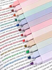 18/12/6pcs Fluorescent Highlighters, Marker Pens, Soft Tip Diary Pens, Creative Handmade Scrapbook DIY, Suitable For DIY Scrapbooking And Back To School Season. Anti-Smudge, Anti-Bleeding, Also Suitable For Bible Study And Journaling, Suitable For Office, Perfect Back To School Supplies And Gifts - Random Color - A - View 1