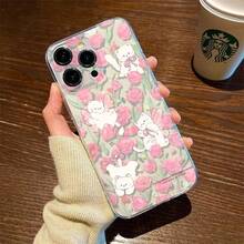 Cat Shockproof Case With Space-Style Shell, Scratch-Resistant And Camera Protection. Cute Animated And Adorable Cartoon Designs,  Kawaii Style. Compatible With IPhone 11-17 Pro Max, X/XS Max, S20-S14 Ultra, Series - Transparency - View 3