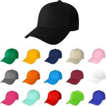 Genérico 50 Gorras Económicas de Acrilico, Lisa, Cachucha Unisex, Ajustable, Ideal para Bordar y Campañas Publicitarias.Seis Paneles - Blanco - Ver 11