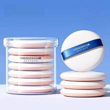 OEIEZ 7Pcs Round Air Cushion Makeup Sponges Mixed Set, Korean Style Cushion Puff Dual Use Wet & Dry, Multi-Purpose Cosmetic Sponge For Foundation, Concealer, Loose Powder, Liquid & Cream Makeup - Multicolor - View 13