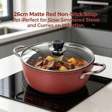 Household Non-Stick Soup Pot, Steaming And Stewing All-In-One Pot, Double Handles, Suitable For Frying, Stir-Frying, Cooking Noodles, Making Porridge, And Cooking On Induction Cookers Or Gas Stoves. - View 6