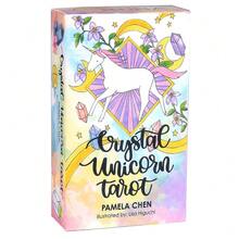 Original Crystal Unicorn Tarot Cards Party Divination Game Tabletop Board Game Portable Entertainment Card For Family Party Game Night Travel Fortune Telling Activities - Classic - View 4