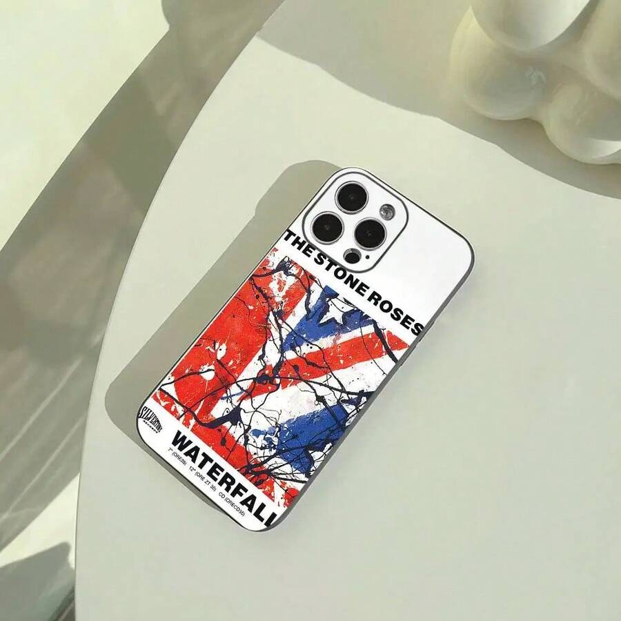 The Stone Roses Band 17/16/15/14/13/12/11 Pro Max/XS Case, Soft Protective Case, Black, Full Coverage And Anti-Drop, Suitable For Apple 16Plus/15Plus/14Plus. - z2 - 查看 1